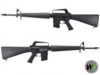 【戰地補給】台灣製WE全開膛版M16A1全金屬瓦斯步槍(全新未開封庫存品賠錢賣、賣完就沒有了)