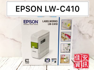 高雄-佳安資訊(含稅) EPSON LW-C410/C410 藍芽標籤機 另售LW-500/LW-600P/LW-700