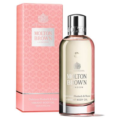 英國皇室品牌 摩頓·布朗 Molton Brown 大黃和玫瑰 保濕 香氛 潤膚油 100ml