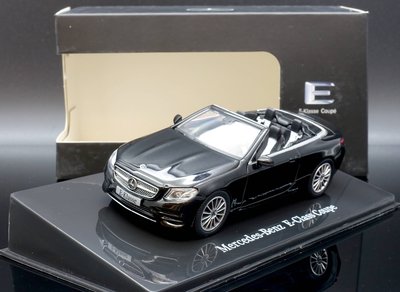 【MASH】現貨瘋狂價 原廠 i Scale 1/43 Mercedes-Benz E-Class Coupe 敞篷黑