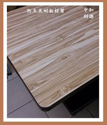 【中和利源店面專業家】全新【台灣製】60x60美耐板+夾板;不是劣質塑合板(密集板) 2X2 餐桌 長方桌 辦公桌 工作