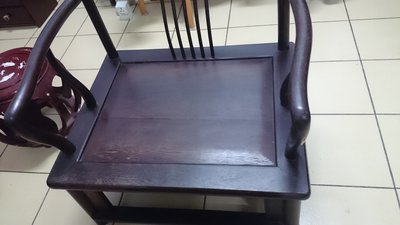 明式   緬甸  雞翅木  細紋 高貴   重厚  泡茶椅  太師椅   約18公斤