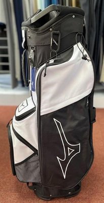 (易達高爾夫)全新原廠Mizuno 5LJC2229 黑/白色 輕量 高爾夫球桿袋