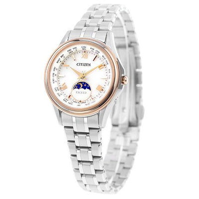 CITIZEN EXCEED 星辰錶 EE1016-66A 光動能 電波 29mm  藍寶石鏡面 鈦金屬錶帶  女錶