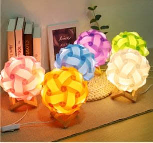 ►2811-2816◄DIY提燈 科普實驗 科學遊戲 IQ Light 創意燈籠 手作燈具材料包 17cm燈罩