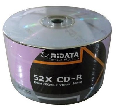 ＊購物城＊台灣錸德原廠 RiDATA CD-R 【破盤出清】 空白光碟燒錄片