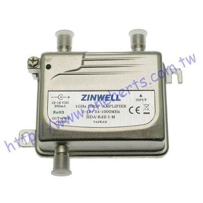 ZINWELL R42-1M 兆赫 放大器 第四台強波器 有線電視 強波器 增波器 CATV RF射頻材料R42-1-M