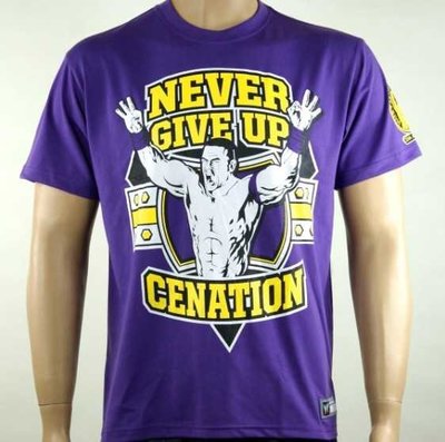 WWE 摔角衣服 塞納 John Cena Cenation YOUTH 紫色短袖T恤 買三免運