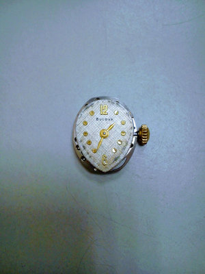 Bulova 機械錶 USA 5AR 21石 機芯 有擺輪補償螺絲 原龍頭 會行走 零件錶