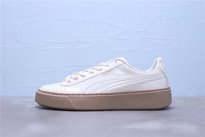 Puma Basket Platform Patent Wn's 米白 漆皮 休閒運動鞋 女鞋 363314-05