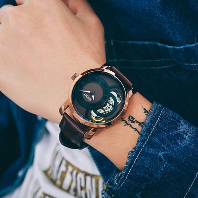 新款手錶女 百搭手錶女Eyki艾奇2019新款男士商務手錶全自動機械錶皮帶防水潮流時尚男錶
