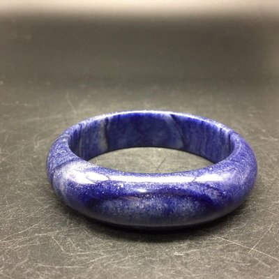 純天然藍綫石（藍髮晶）手鐲，內徑 57mm