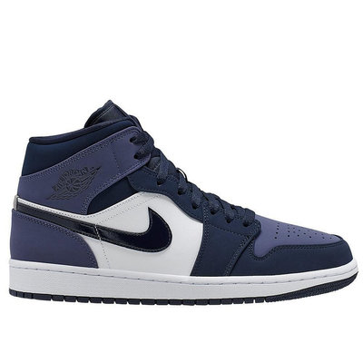 NIKE AIR JORDAN 1 MID SANDED PURPLE 黑藍白紫【554724-445】