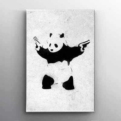 Banksy 藝術印刷畫布繪畫海報牆印刷圖片家居裝飾