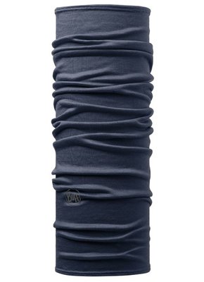【BUFF】BF108811 西班牙《舒適》美麗諾羊毛頭巾 丹寧藍素色保暖魔術頭巾 merino wool 125gsm