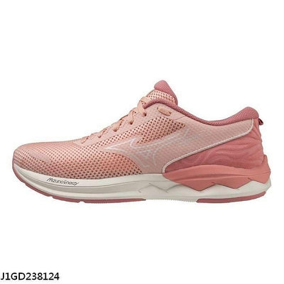 【美津濃MIZUNO】 WAVE REVOLT 3 一般型女款慢跑鞋 粉紅 J1GD238124 尺寸:23.5~25.5CM