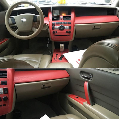 適用於日產 Teana J31 2003-2007 內部中央控制面板門把手 5D 碳纖維貼紙貼花汽車造型配件（滿599免運）