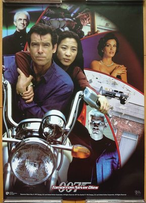 007 明日帝國 (Tomorrow Never Dies) - 美國原版電影宣傳小海報 (1997年)B款