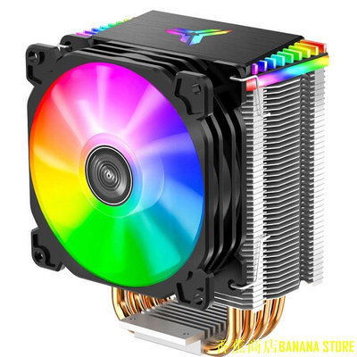 天極TJ百貨喬思伯 CR-1400 双风扇版 塔式CPU散熱器 主板5VARGB同步 4熱管 PWM風扇 AMD靜音i5 RGB風扇