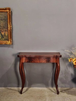 19世紀 英國 稀有 桃花心木 可加大 邊桌 咖啡桌 靠牆桌 書桌 玄關桌 古董桌t0429【卡卡頌  歐洲古董】✬