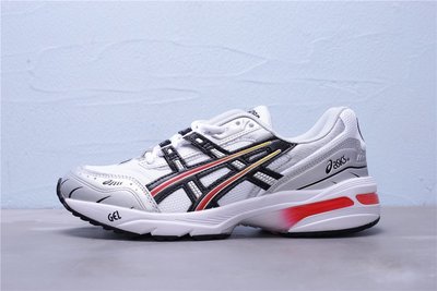 ASICS 亚瑟士 Tiger Gel-1090 復古 白銀黑紅 休閒運動慢跑鞋 男女鞋1021A285-100