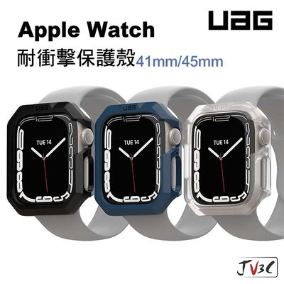 shell++UAG 耐衝擊保護殼 適用於 Apple Watch 7 保護殼 錶殼 45mm 41mm 手錶殼