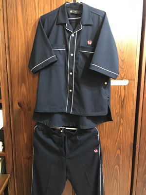 GU X UNDERCOVER限量聯名設計師高橋盾 Takahashi 藍色短袖經典睡衣襯衫 運動褲 街頭時尚潮流