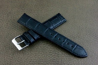 高質感20mm替代ck armani hamilton-萬寶龍等原廠抗過敏,皮底皮面錶帶直身壓鱷魚皮紋