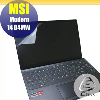 【Ezstick】MSI Modern 14 B4MW 靜電式筆電LCD液晶螢幕貼 (可選鏡面或霧面)
