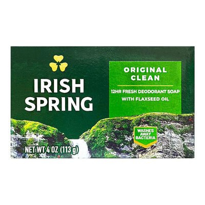 【Irish Spring】愛爾蘭清新體香皂-原始香味(4oz/113g)【1212】