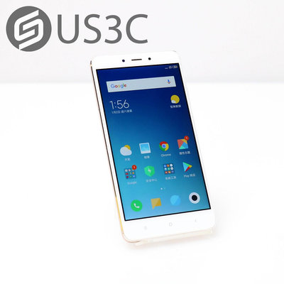 【US3C-桃園春日店】【一元起標】Xiaomi Redmi Note 4 3G 64G 金 1300萬畫素 十核心 指紋辨識 二手手機