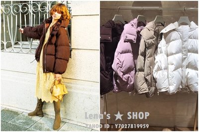 ?Lenas通販⭐特價⭐2019年11月日本SNIDEL四色經典百搭90%白鴨絨抽繩保暖連帽羽絨外套大衣