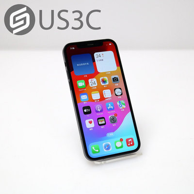 【US3C-桃園春日店】台灣公司貨 Apple iPhone 12 128G 黑色 6.1吋 無線充電 二手手機 UCare店保六個月