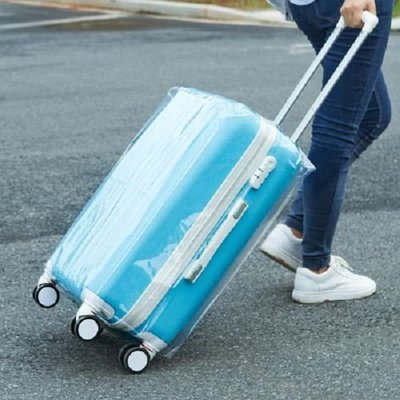 ✤拍賣得來速✤24吋行李箱透明加厚耐磨防水保護套 拉桿箱套 旅行箱套