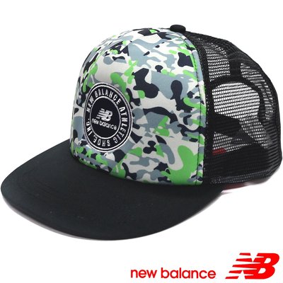 New Balance 8861510145 綠×灰×深藍 寬帽眉網帽/卡車帽/特價出清/