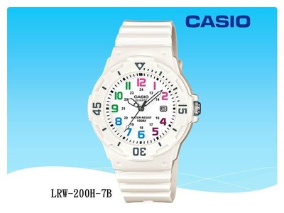 CASIO手錶 卡西歐 經緯度鐘錶 炫彩BABY-潛水系列設計 100米防水 公司貨〔特價750〕LRW-200H-7B