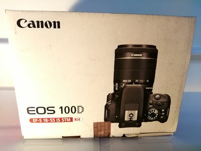 僅測試【原廠盒裝】Canon EOS 100D單眼相機含鏡頭EF-S 18-55 IS STM快門數10次內含32G卡