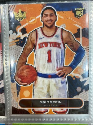 Obi Toppin  2020-21 NBA Court Kings 油畫 球員卡 RC Rookie 新人 球卡 籃球卡 籃球 尼克