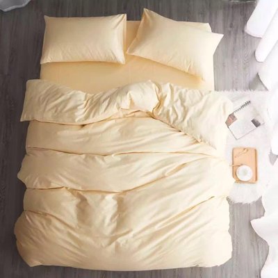 現貨熱銷-【活動滿減】100% COTTON Duvet cover bed sheet Plain 全棉件套 素色 w