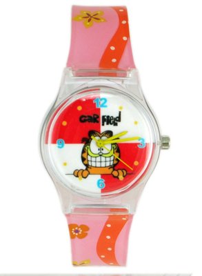 【卡漫迷】 加菲貓 膠錶 ~ Garfield 可愛 卡通錶 女錶 兒童錶 手錶 造型錶 台灣製造