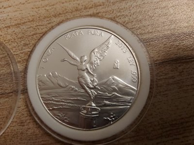 2013年墨西哥獨立天使999純銀銀幣1盎司【1枚價】