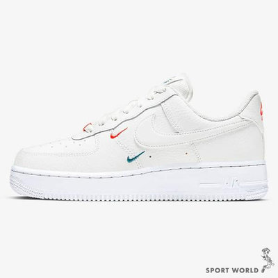 Nike 女鞋 休閒鞋 Air Force 1 07 多勾 刺繡 AF1 白【運動世界】CT1989-101