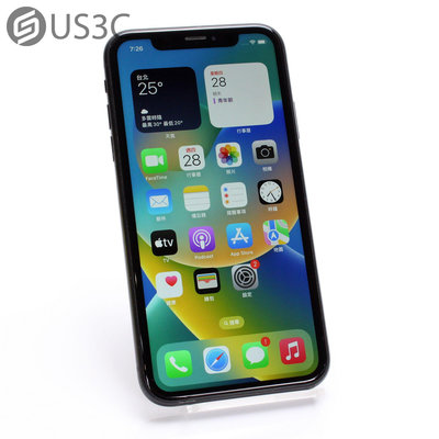 【US3C-台南店】【一元起標】台灣公司貨 Apple iPhone XR 64G 6.1吋 黑色 A12仿生晶片 Face ID 二手手機