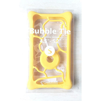 全新商品 Bone Bubble Tie 泡泡綁 通用手機保護套 4.5”~5.2” S (黃) 安卓/蘋果通用手機殼