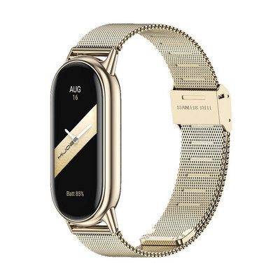 小米手環8 米蘭磁吸錶帶 不鏽鋼金屬錶帶 米布斯 連接器款 小米8 鋼錶帶 替換錶帶 Xiaomi 手環8 小米手環