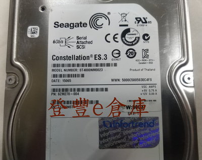 【登豐e倉庫】 YR23 Seagate ST4000NM0023 4TB SAS 企業級 硬盤