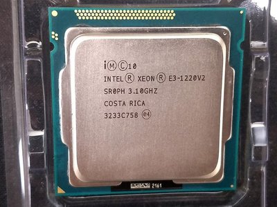 【含稅】Intel Xeon E3-1220 v2 3.1G ↑ 3.5G 1155 四核 69W 正式 CPU 一年保