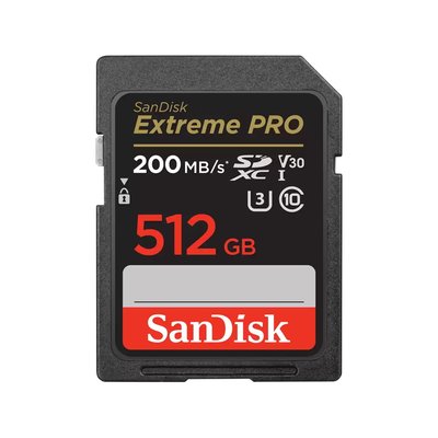 SanDisk Extreme Pro SDXC 512GB 記憶卡 SD 512G UHS-I U3 V30 200MB/s 公司貨 SDSDXXD