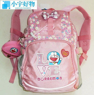 Doraemon 哆啦A夢 幼兒後背包2,中號,大5小隔層,背部透氣網布雙肩包 學生書包,含 銅鑼燒 小包,-小宇好物