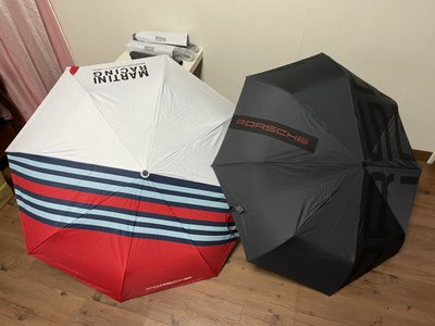 PORSCHE 保時捷雨傘短柄半自動雨傘 保時捷Design設計防潑水限量版雨傘